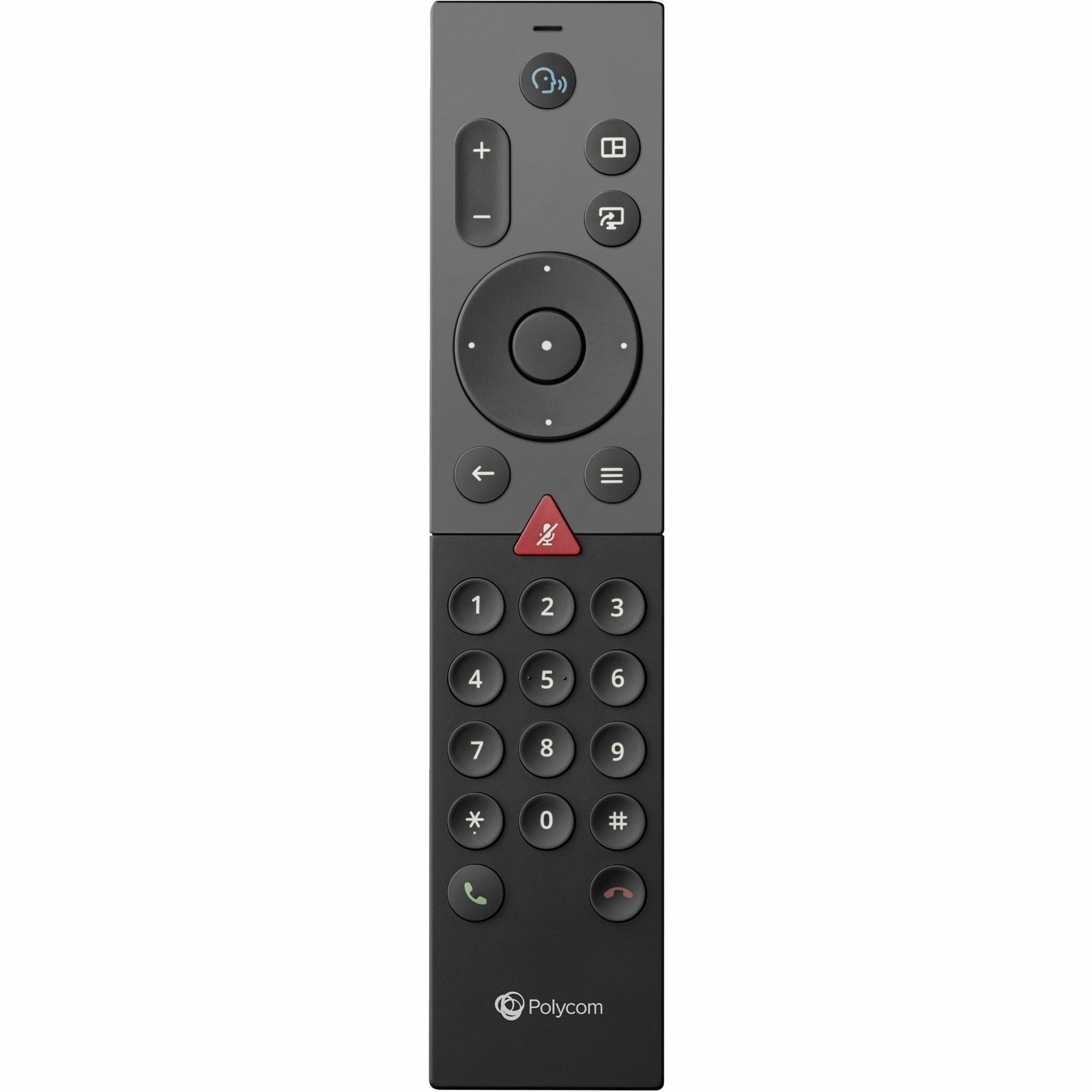 Detailed view of Poly G7500 remote control with numeric keypad and navigation buttons-alternate-image4