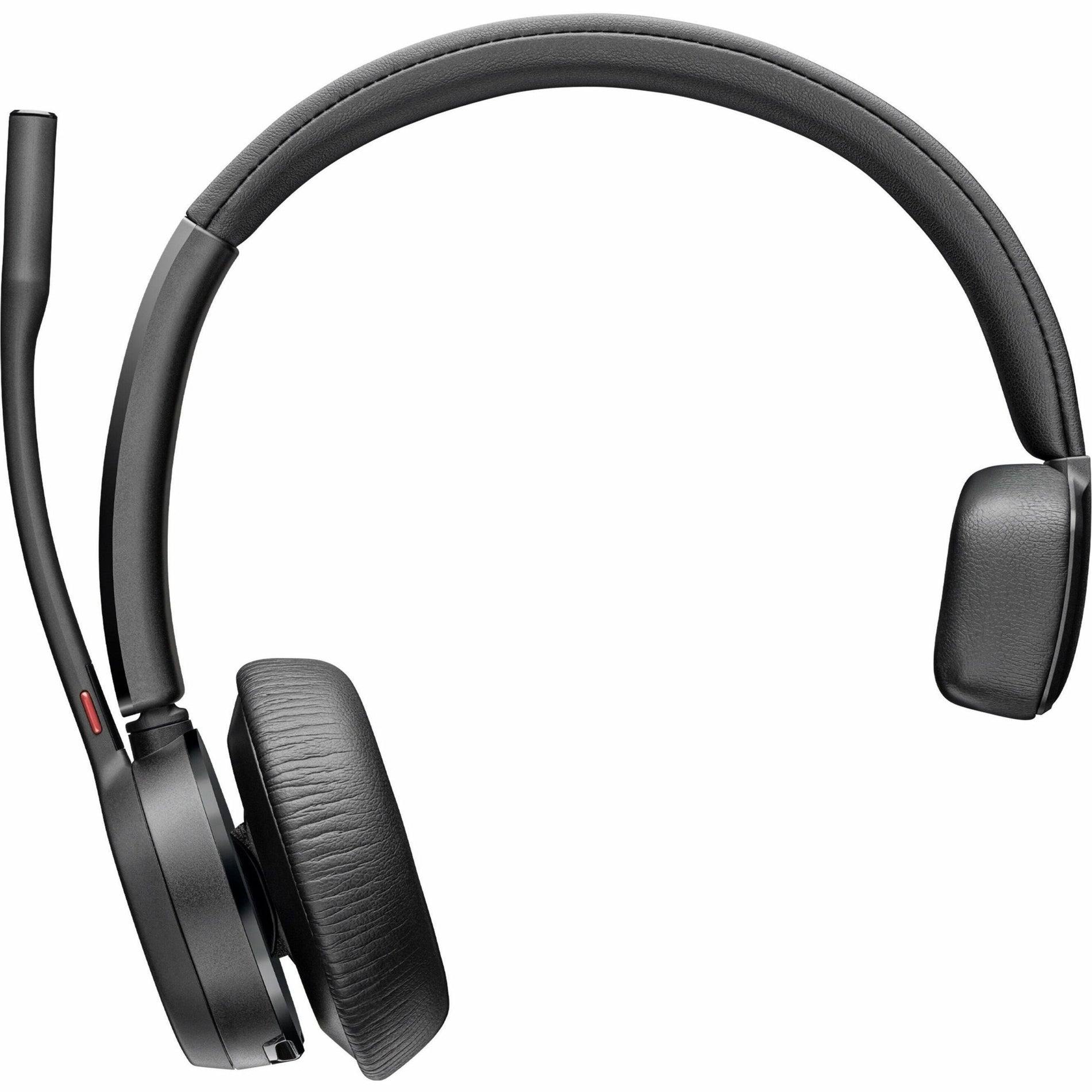 Close-up view of Poly Voyager 4310 UC headset showing padded headband and ear cushions-alternate-image2