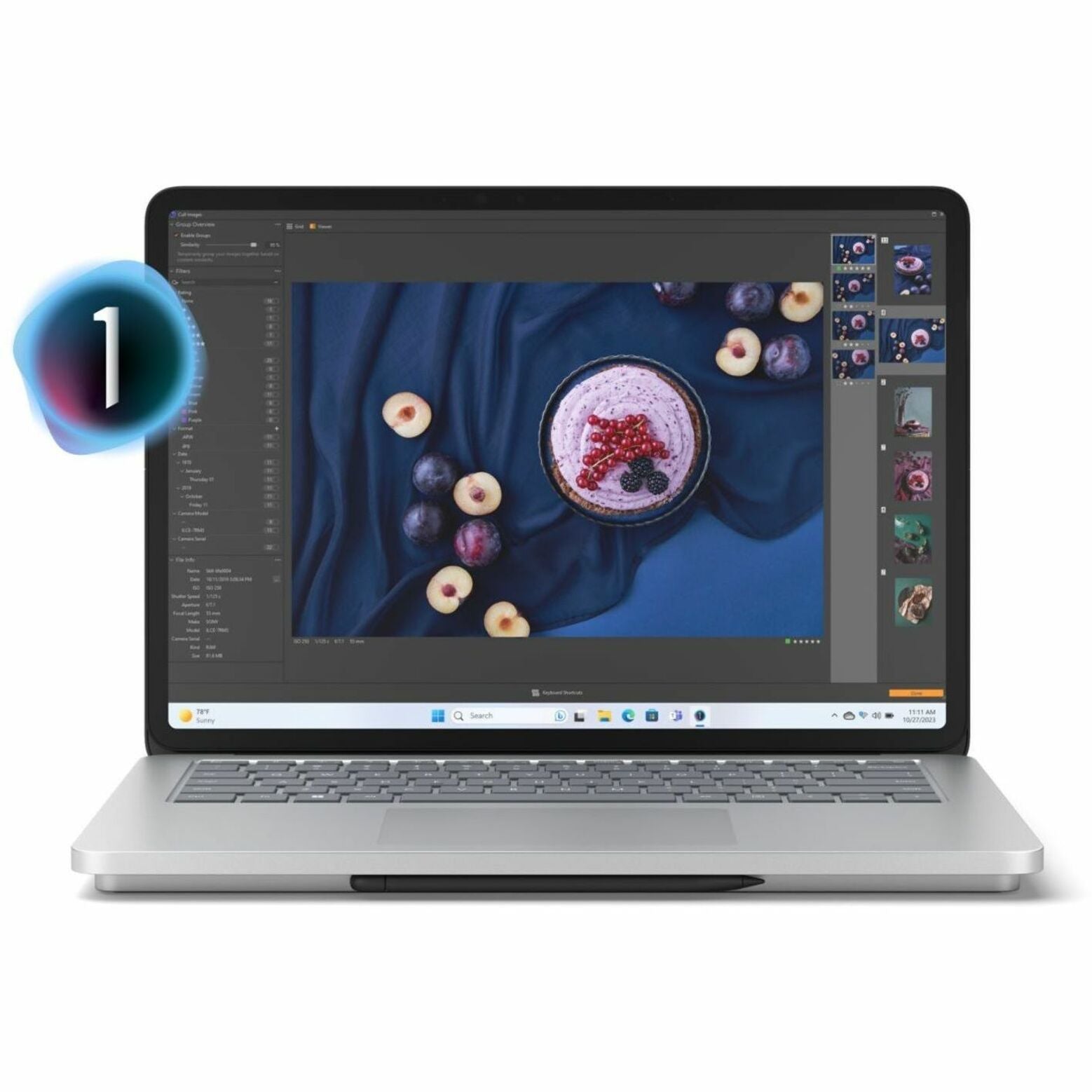 Surface Laptop Studio 2 running photo editing software-alternate-image12