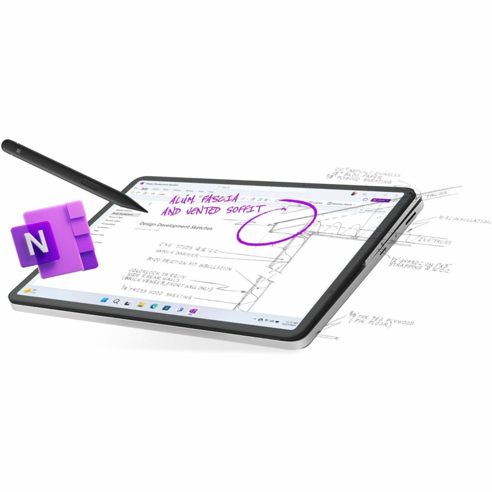 Surface Laptop Studio 2 with Surface Slim Pen 2 for digital note-taking-alternate-image10