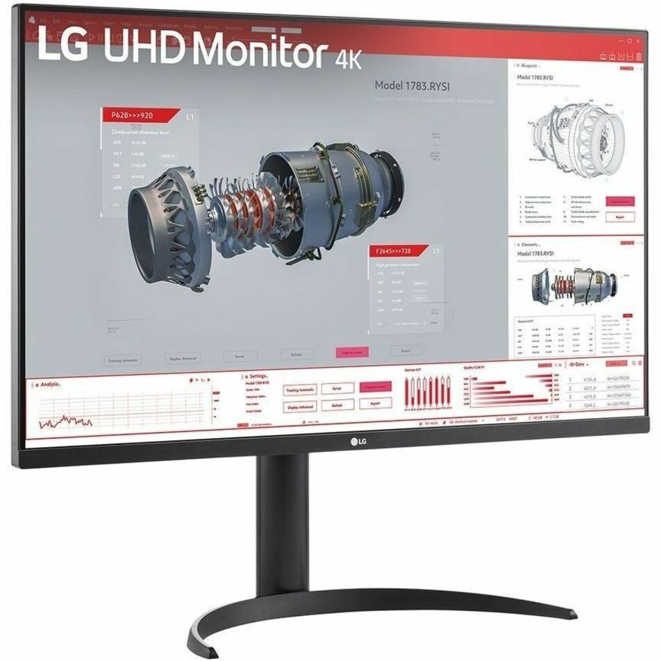 LG 32BR55U-B 와이드 스크린 LCD 모니터 4K UHD USB 허브 HDMI 디스플레이 포트 32"