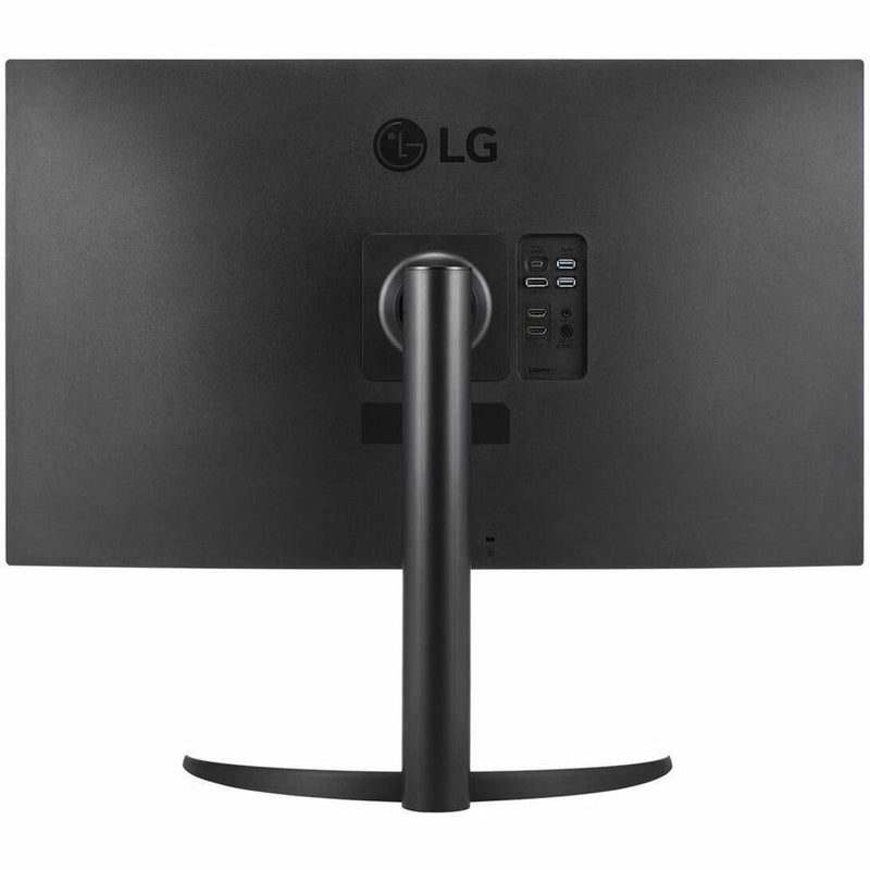 Rear view of LG monitor showing connectivity ports