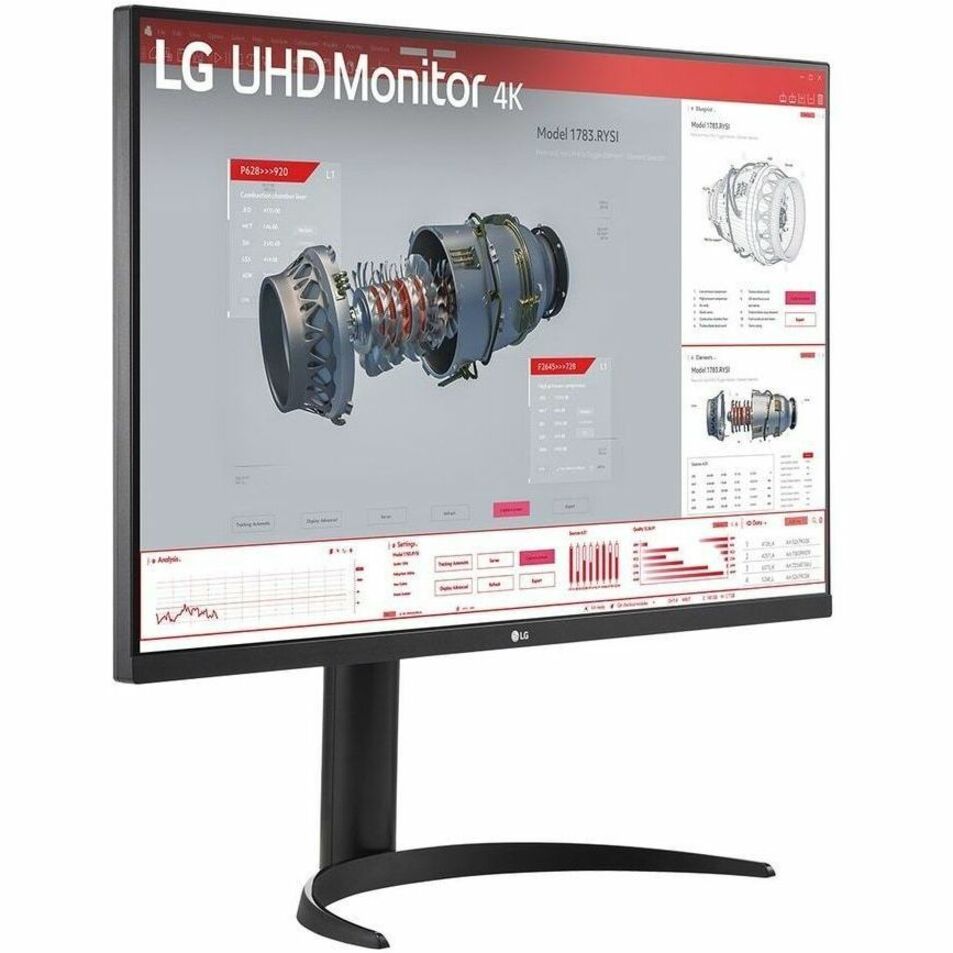 LG 32BR55U-B 와이드 스크린 LCD 모니터 4K UHD USB 허브 HDMI 디스플레이 포트 32"