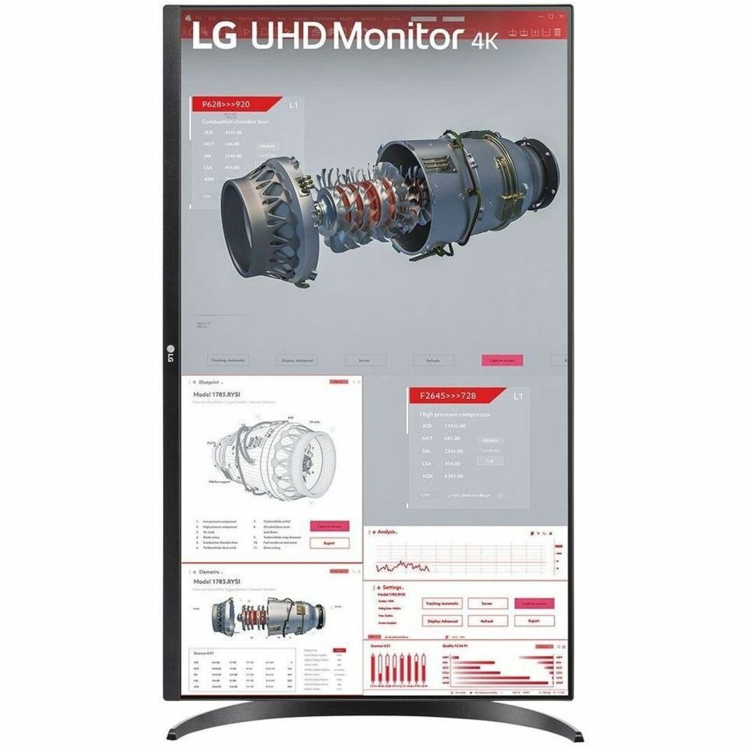 LG 32BR55U-B 와이드 스크린 LCD 모니터 4K UHD USB 허브 HDMI 디스플레이 포트 32"