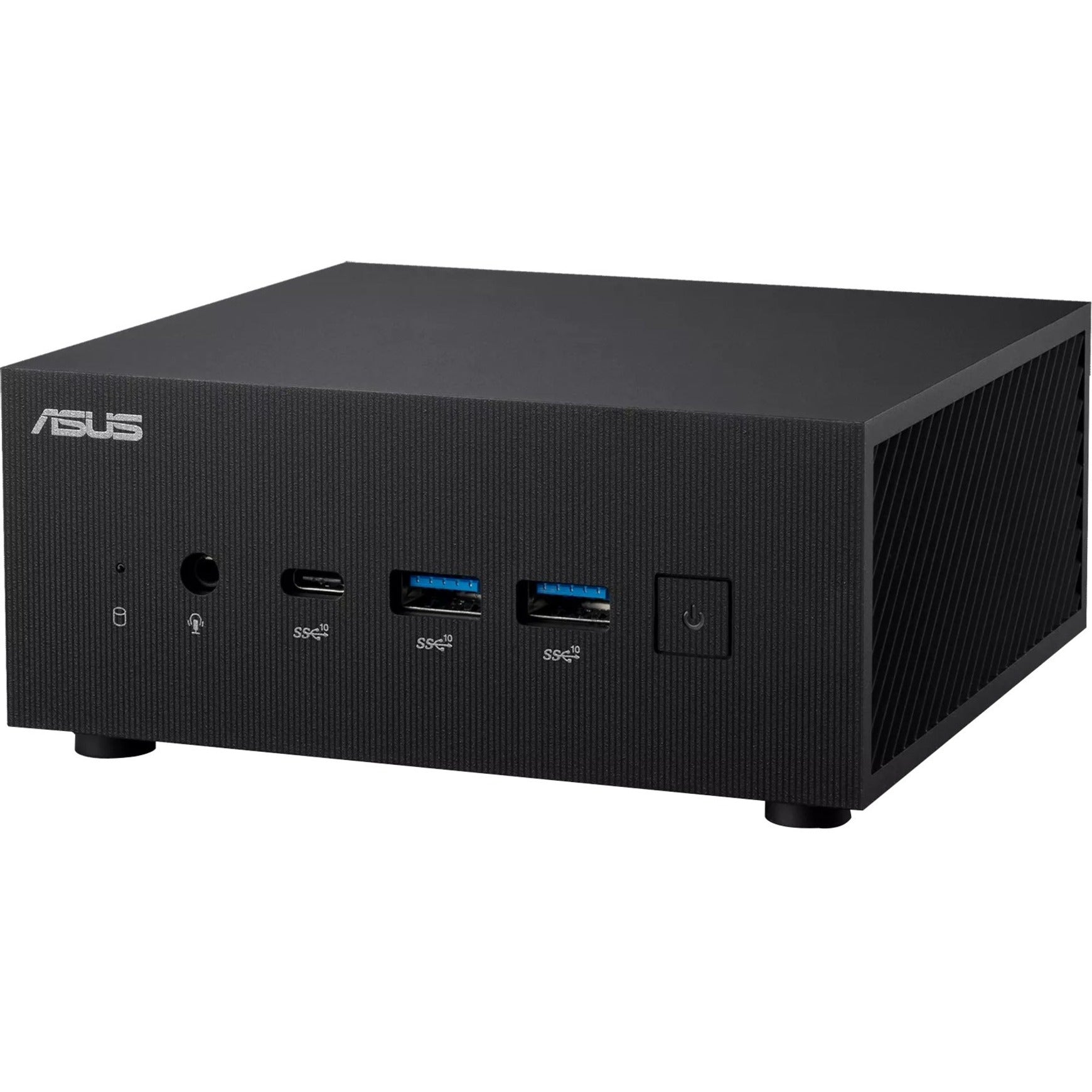 Front view of ASUS ExpertCenter PN64 mini PC showing USB ports and power button-alternate-image1