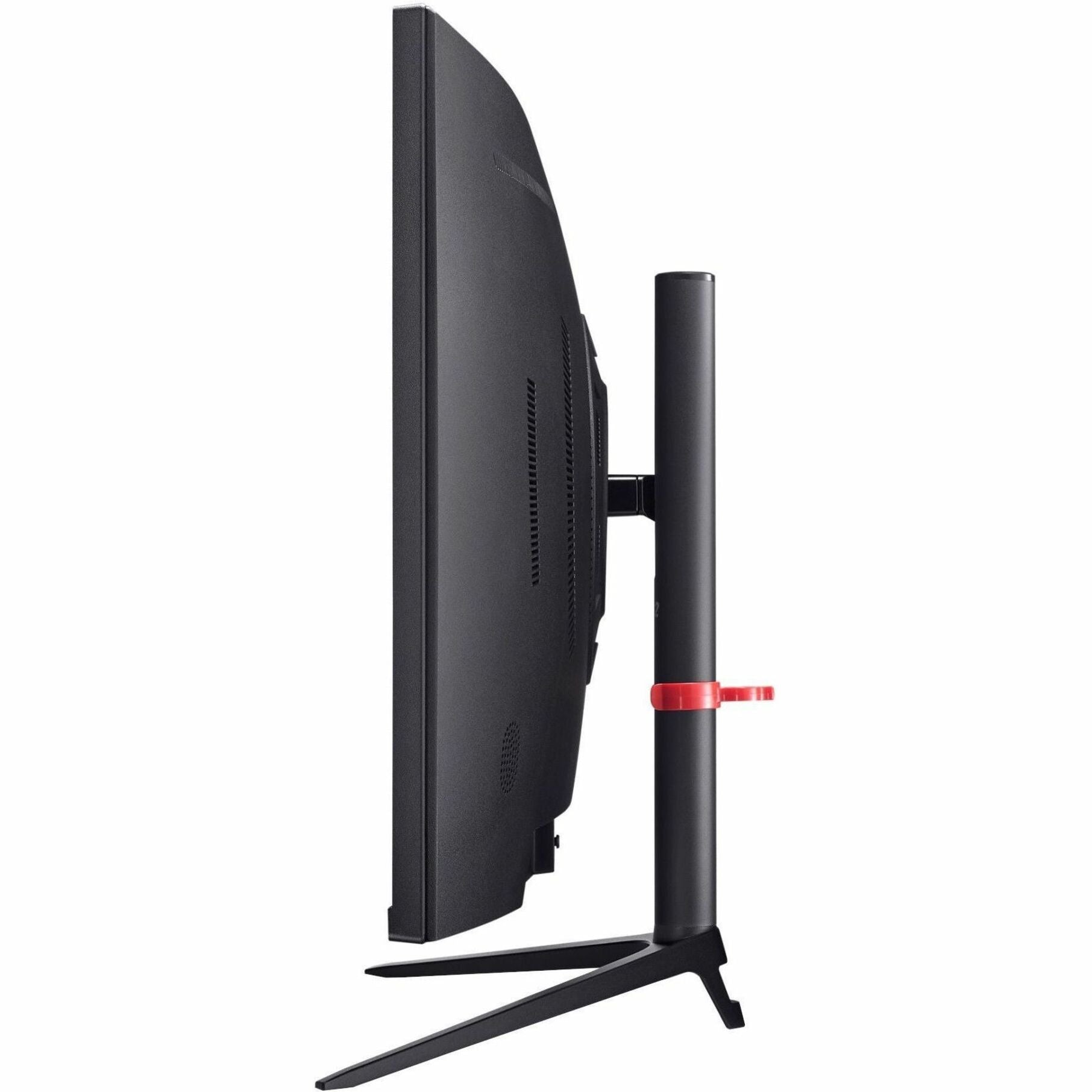 Side profile view of Acer Nitro monitor highlighting stand and curved display-alternate-image4