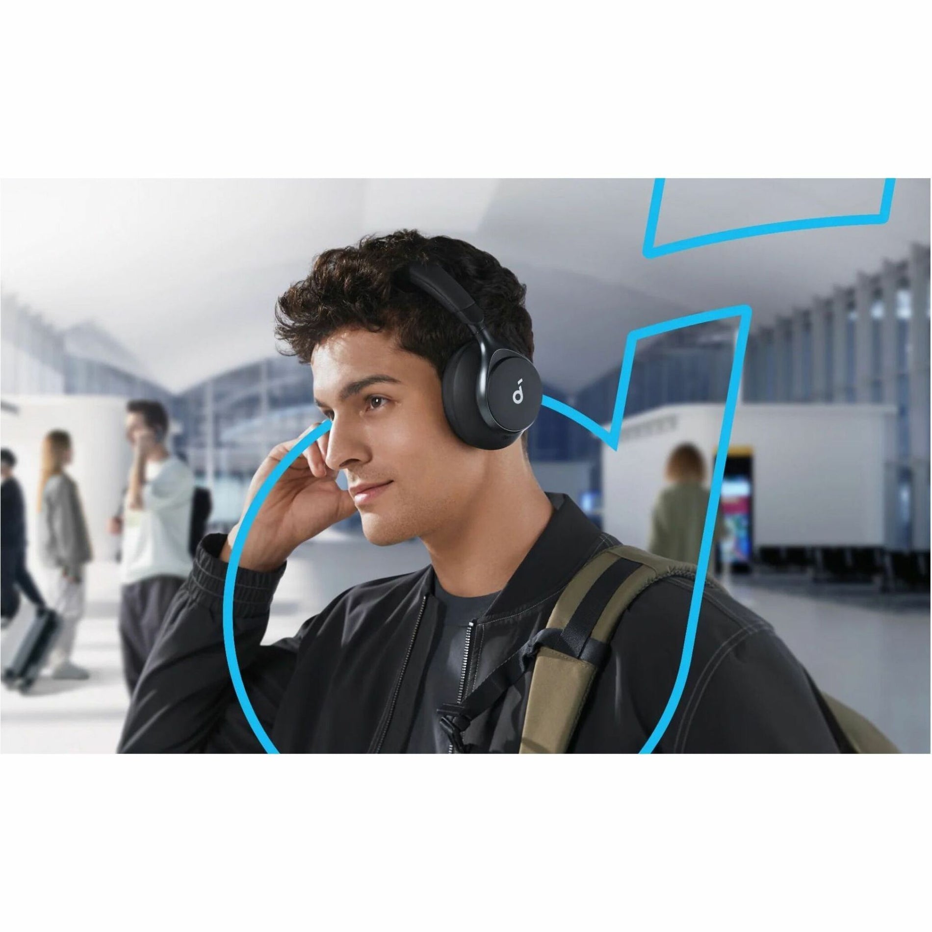 Person wearing Space One headphones in an urban environment-alternate-image8