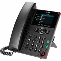 Side angle view of Poly VVX 250 IP phone showing adjustable stand and profile-alternate-image2