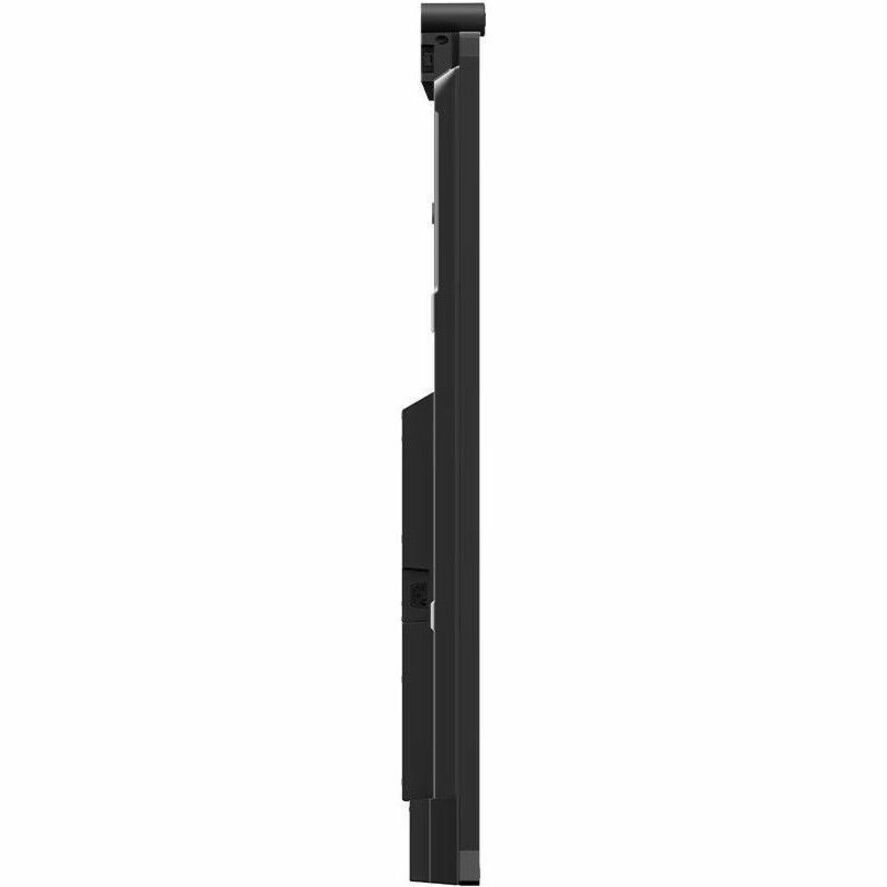 Profile view showing slim design and wall-mounting capability of Hisense 75-inch display-alternate-image5