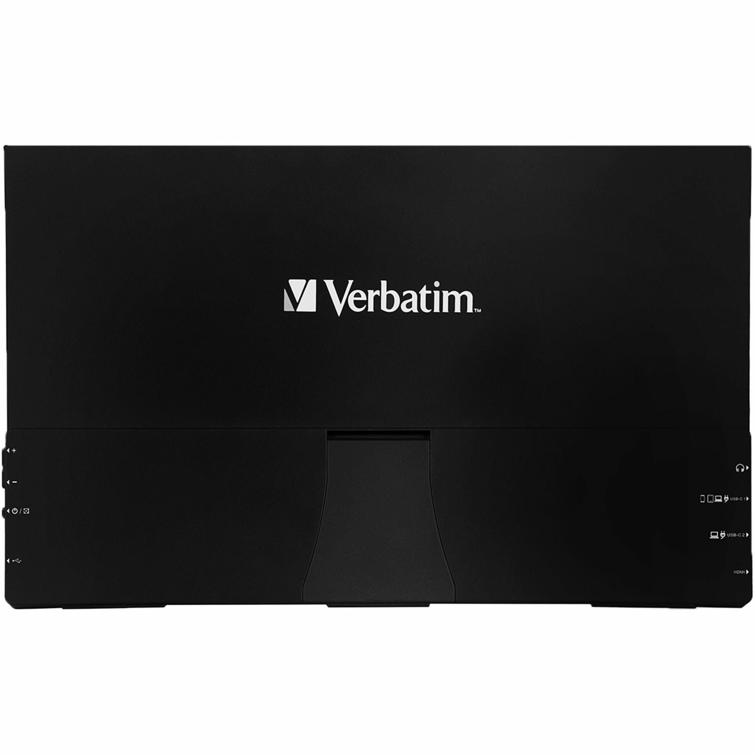 Verbatim PM-14 Portable LCD Monitor, 14 Full HD IPS Display, 1920x1080, HDR, Wide 178° Viewing Angle, USB-C & HDMI, Plug & Play, Game Mode, Black - 49590 (2 Year Warranty)