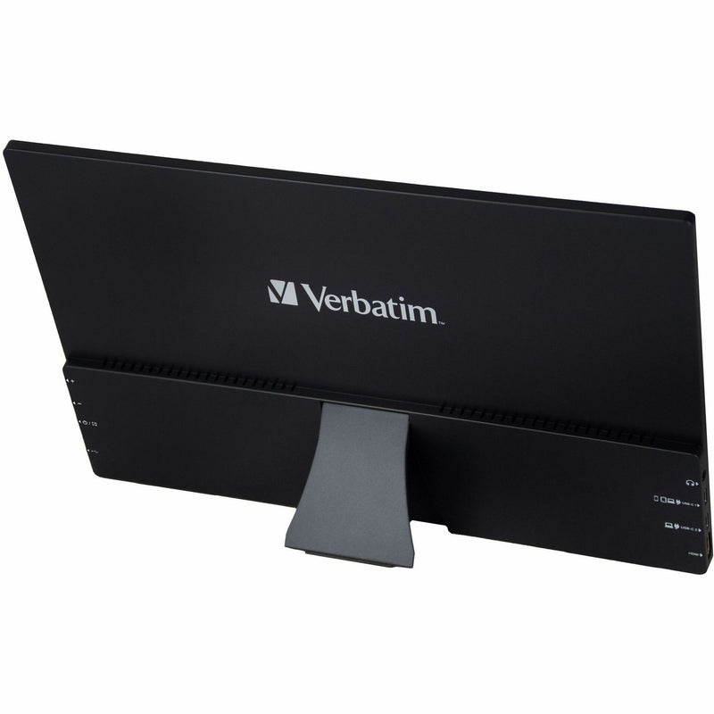 Side view of Verbatim portable monitor showing integrated kickstand support