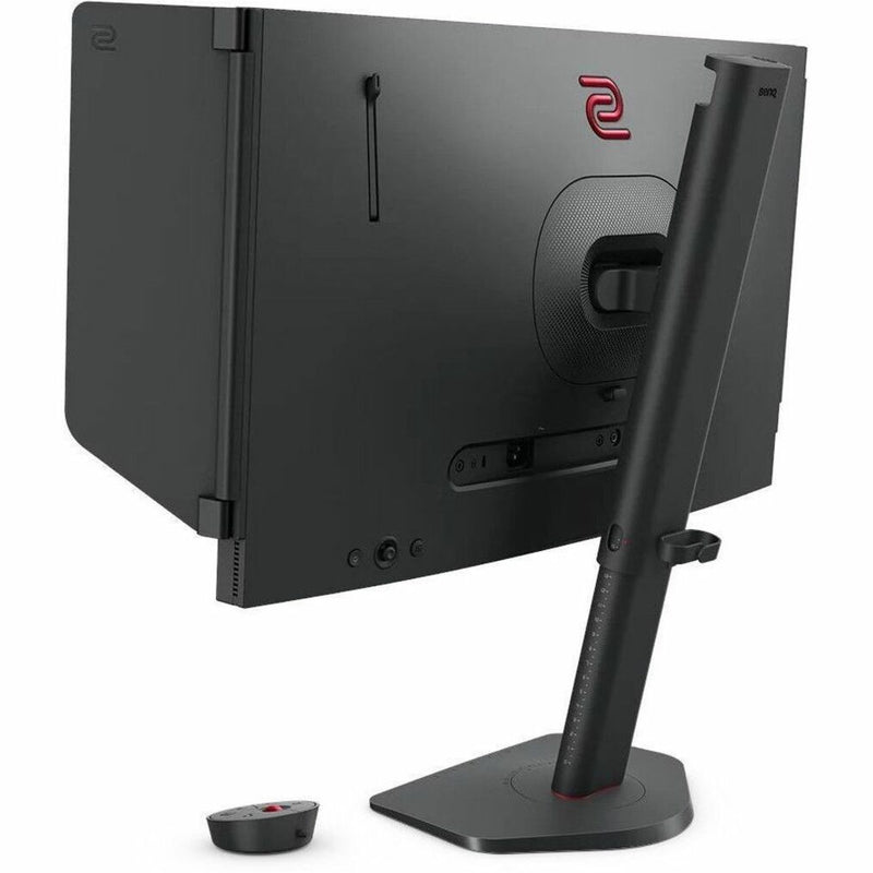 Detailed view of BenQ Zowie XL2546X rear panel design and cooling system