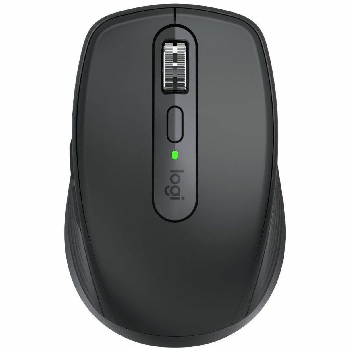 Top view of Logitech MX Anywhere 3S mouse showing scroll wheel and button configuration-alternate-image2