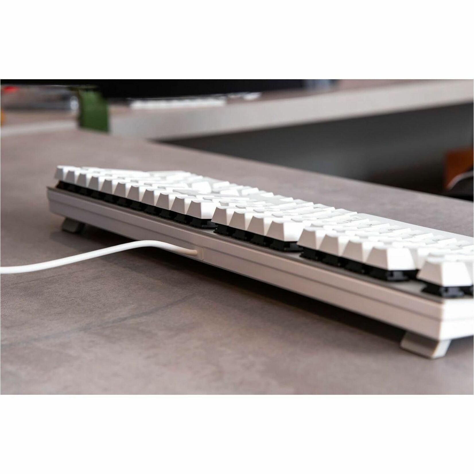 CHERRY KC 200 MX-Wired Keyboard - MX2A SILENT RED - Silver/White Housing (G80-3950LHBUS-1)