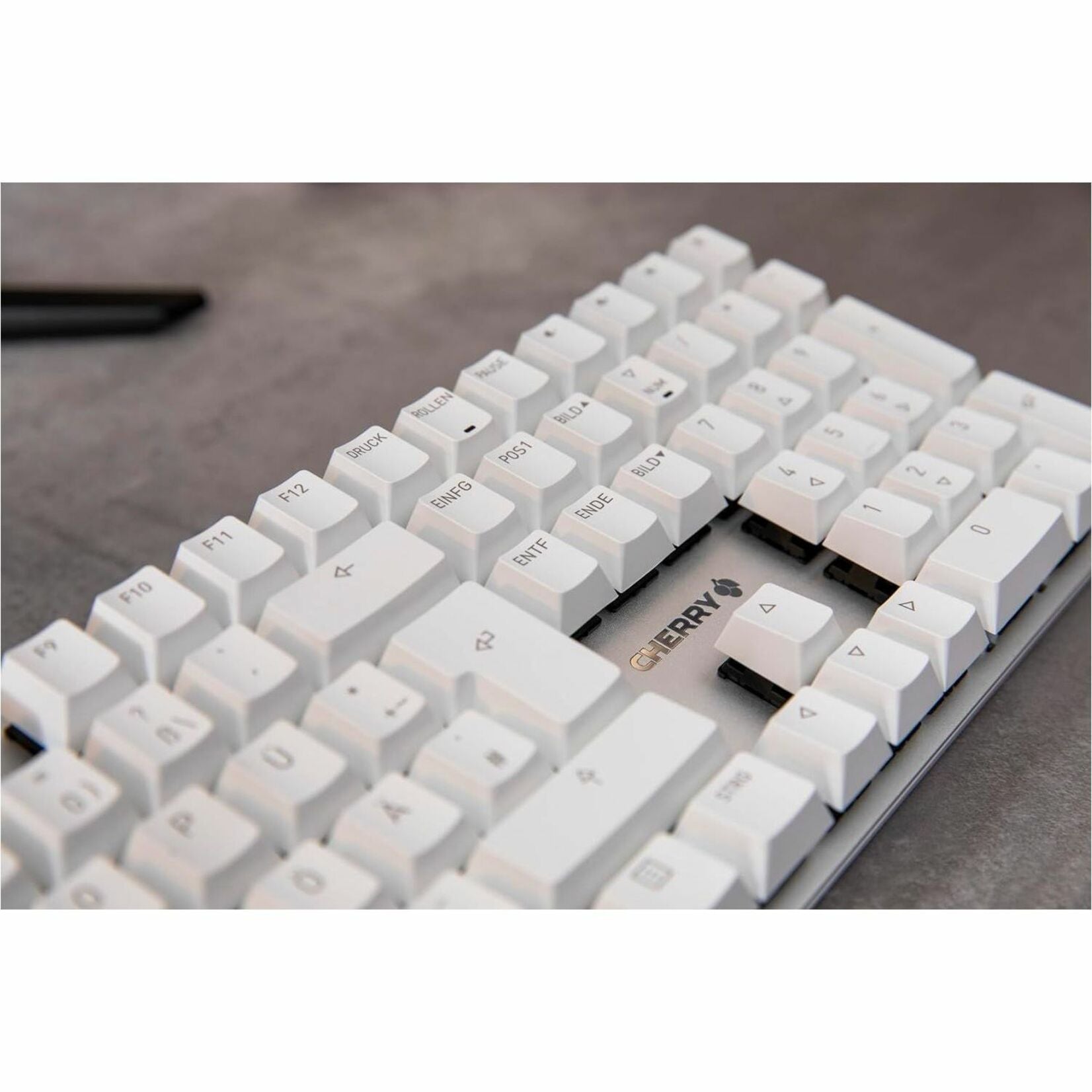 CHERRY KC 200 MX-Wired Keyboard - MX2A SILENT RED - Silver/White Housing (G80-3950LHBUS-1)