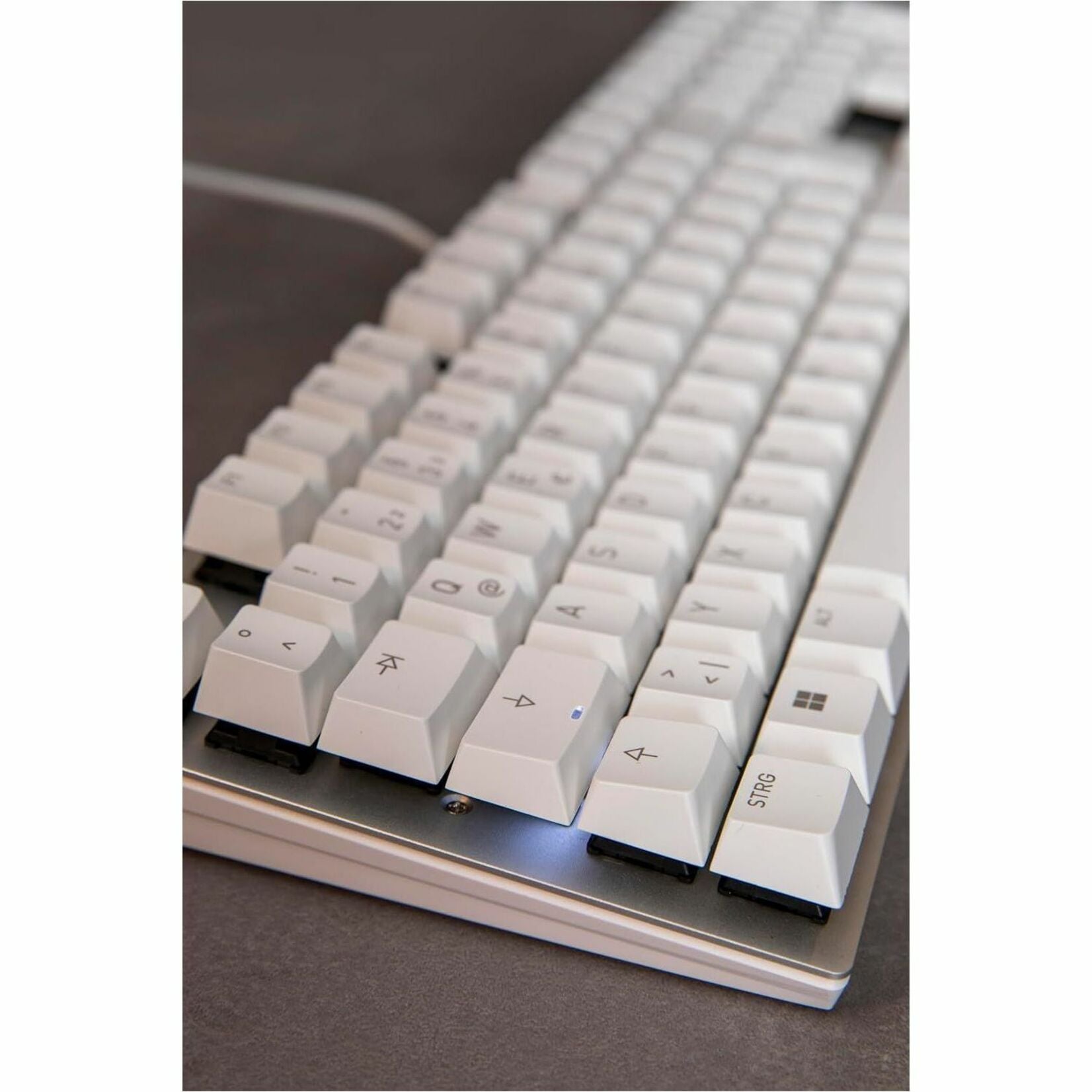 CHERRY KC 200 MX-Wired Keyboard - MX2A SILENT RED - Silver/White Housing (G80-3950LHBUS-1)