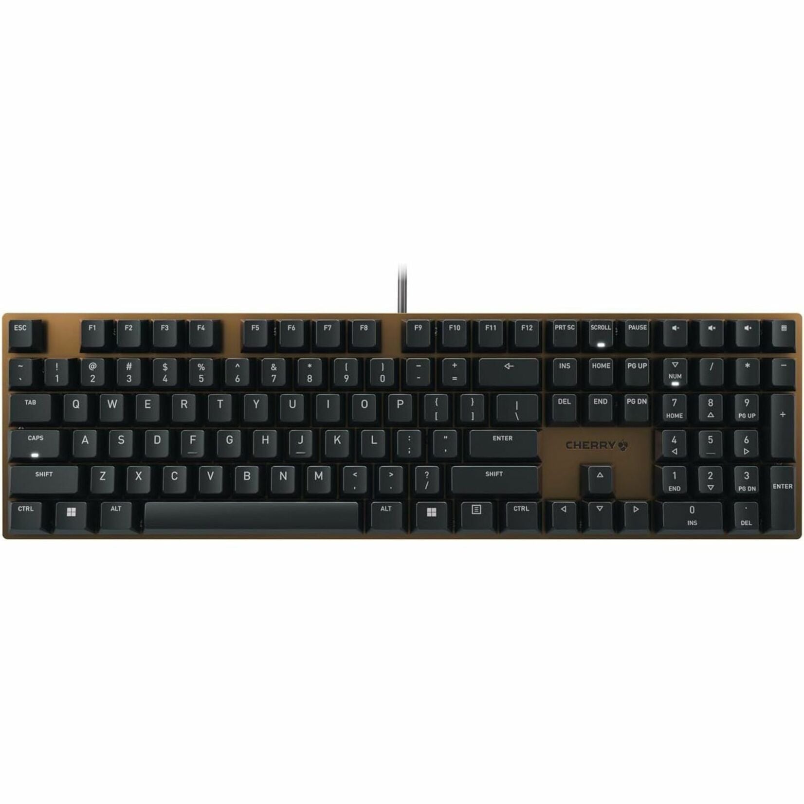 CHERRY KC 200 MX-Wired Keyboard - MX2A BROWN - Black/Bronze Housing (G80-3950LIBUS-2)