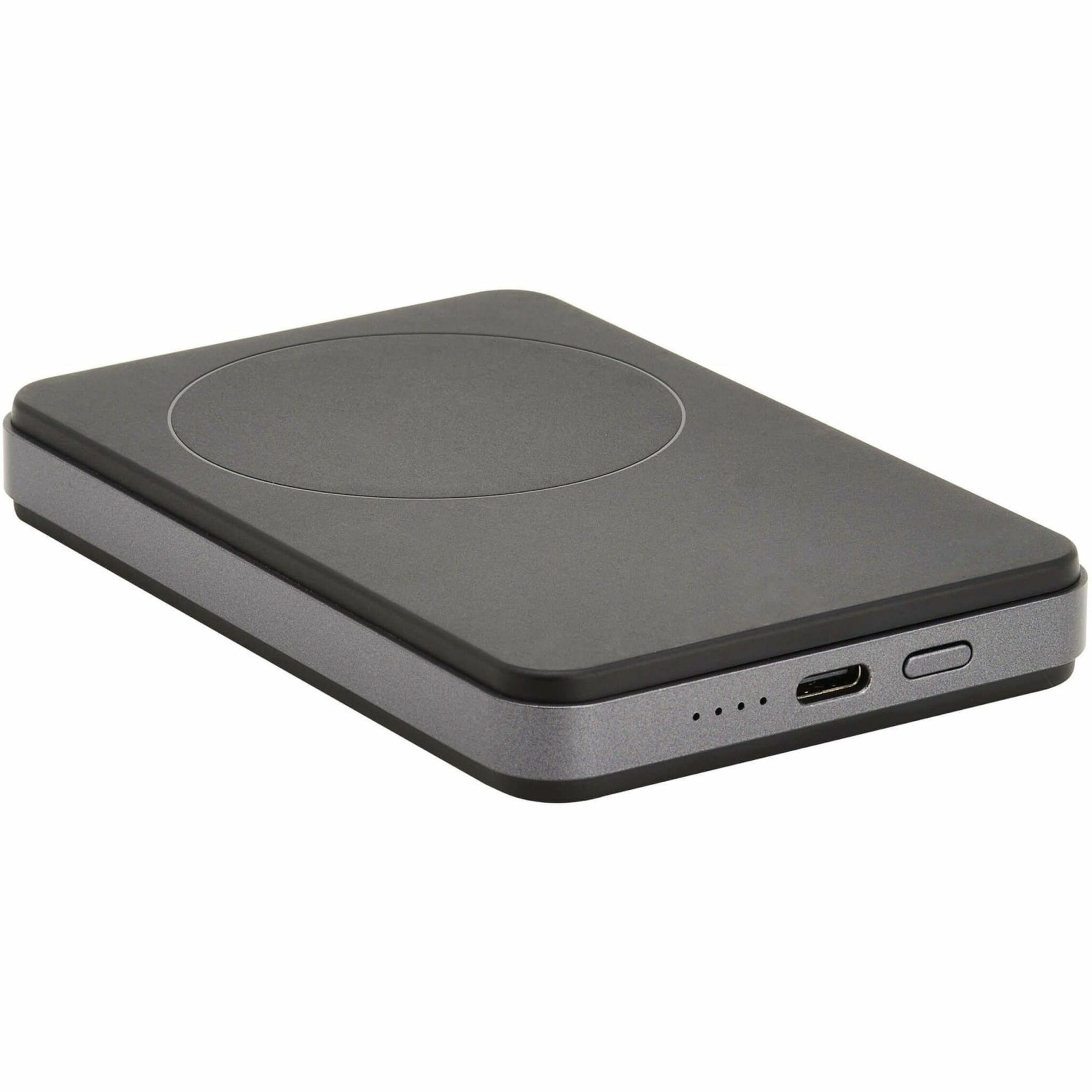 Front view of Tripp Lite UPB-04K0-1CM power bank showing magnetic charging surface-alternate-image1