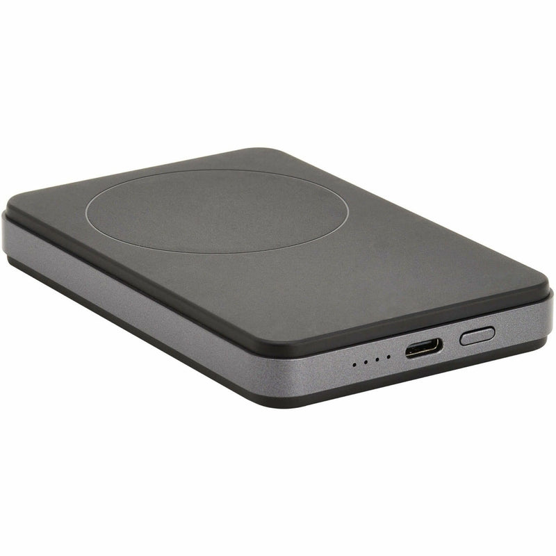 Front view of Tripp Lite UPB-04K0-1CM power bank showing magnetic charging surface