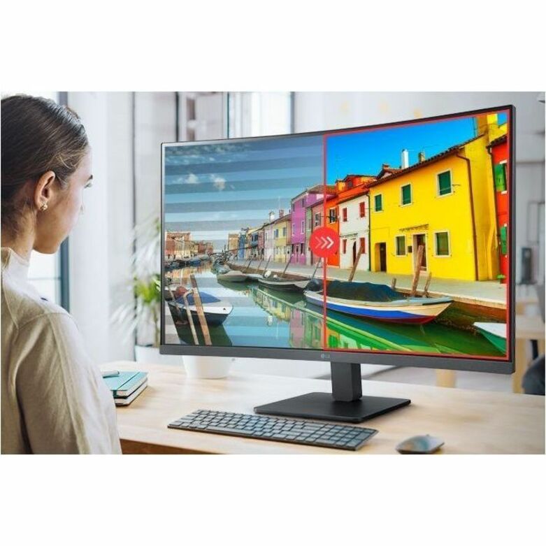 Person viewing colorful image on LG monitor showing vibrant display capabilities-alternate-image12