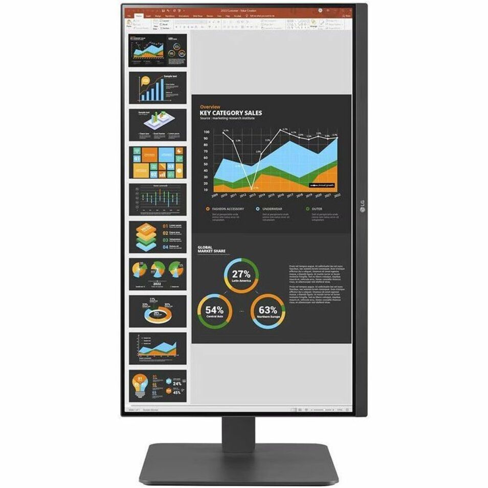 LG monitor displaying business analytics and charts-alternate-image10