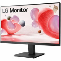 LG 24-inch monitor displaying colorful abstract shapes against white background-alternate-image1