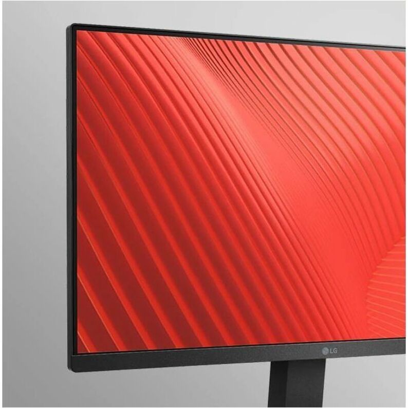 Close-up of LG monitor display panel