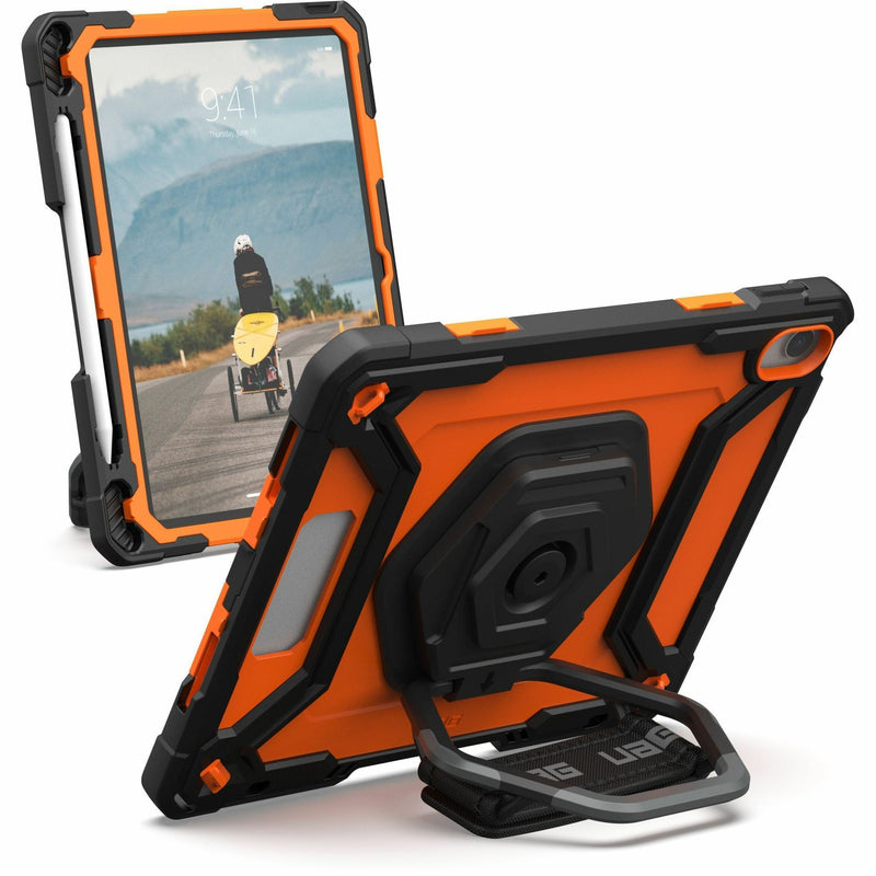 Front view showing screen protection features of UAG Plasma iPad case