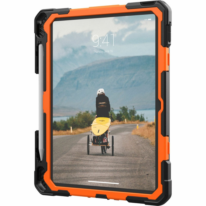 Edge view of UAG Plasma iPad case showing protection features