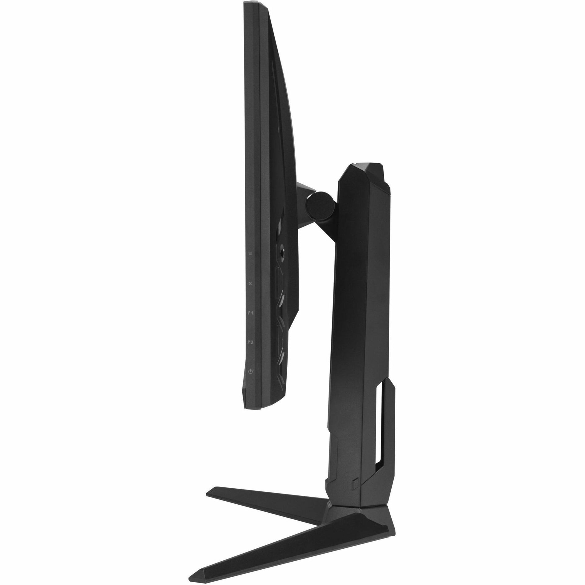 Side profile of ASUS TUF Gaming VG279QL3A showing stand mechanism and mounting options-alternate-image4