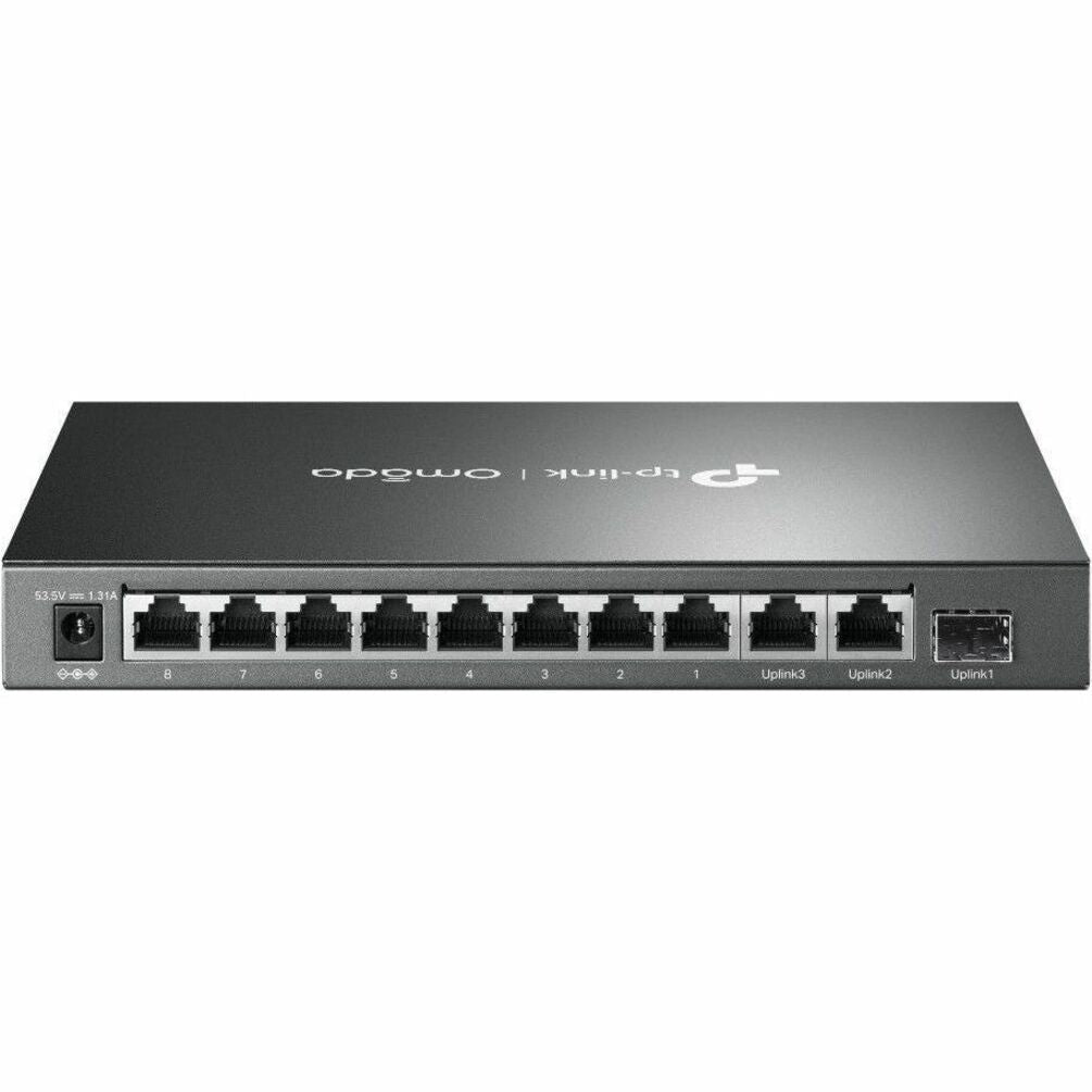 TP-Link Omada Commutateur de Bureau 8-Port 10/100Mbps + 3-Port Gigabit avec 8-Port PoE+ (DS111P)