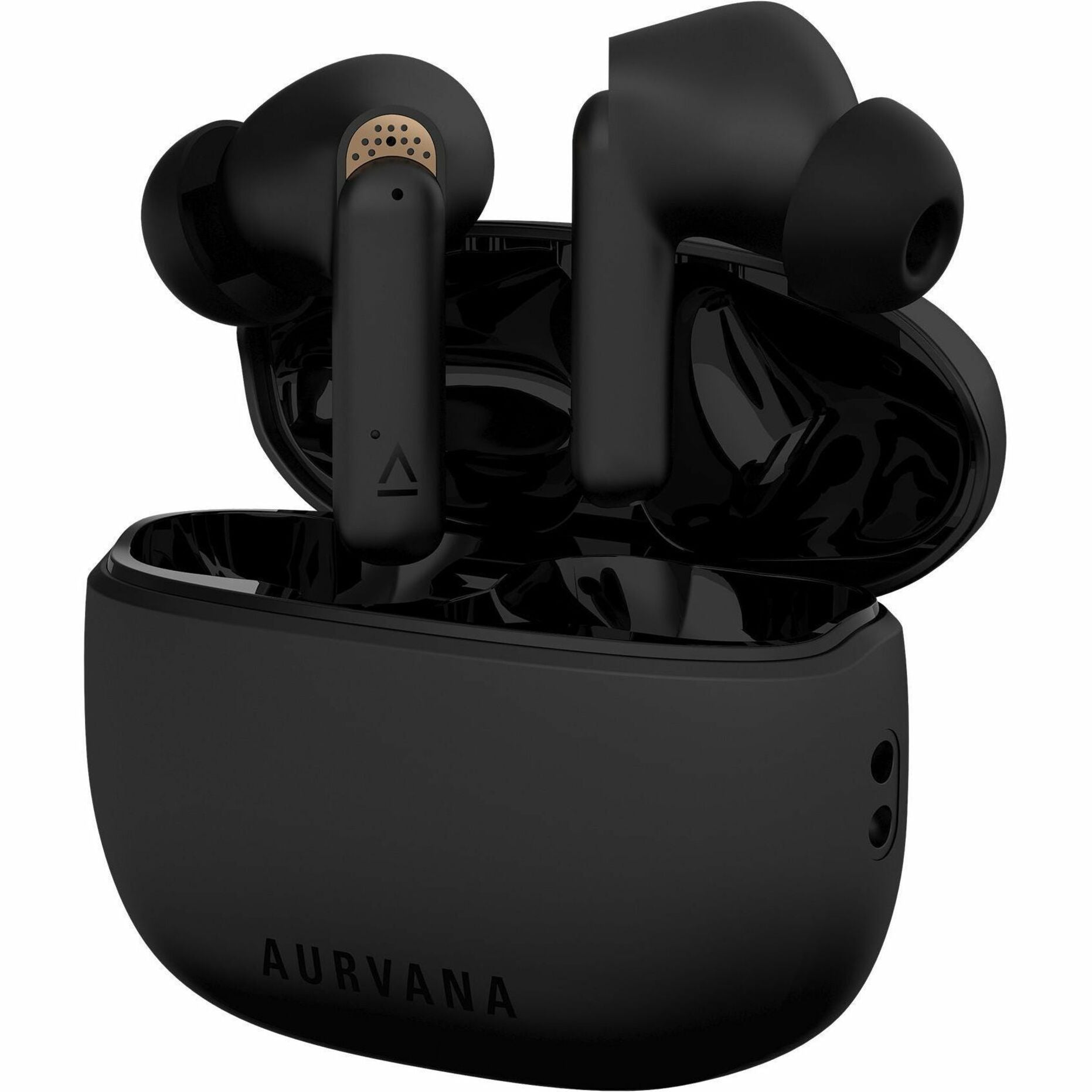 Side view of Creative Aurvana Ace earbuds in charging case-alternate-image3