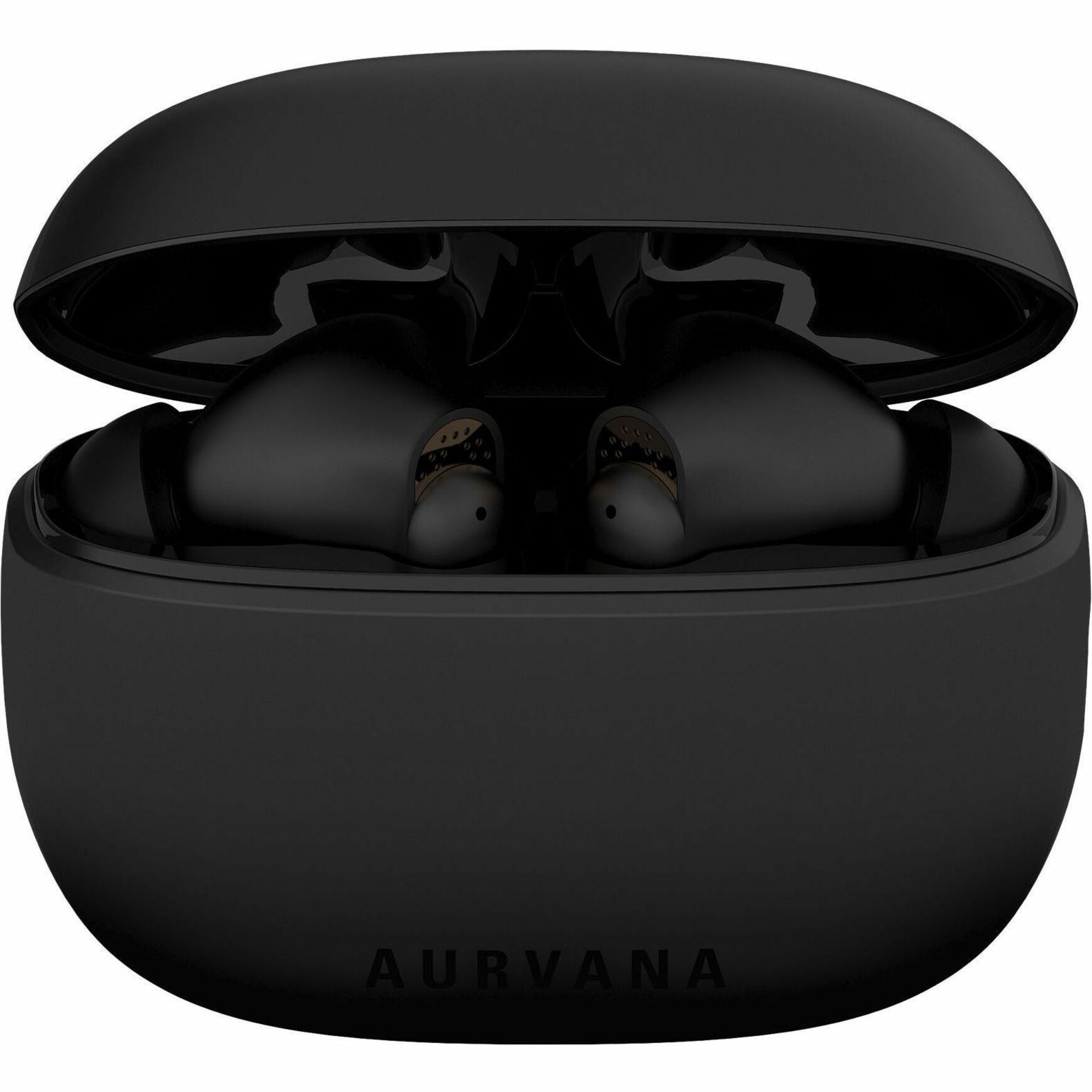 Top view of Creative Aurvana Ace charging case with earbuds-alternate-image2