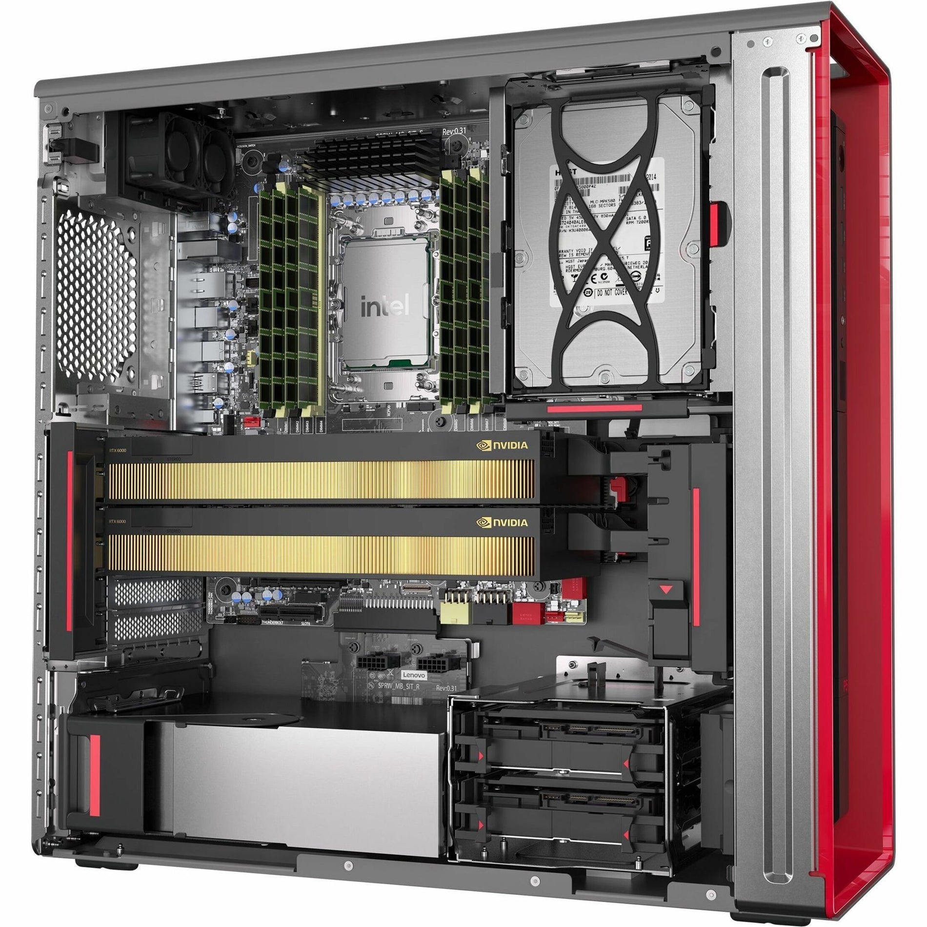 联想 30GA004MUS ThinkStation P5，工作站