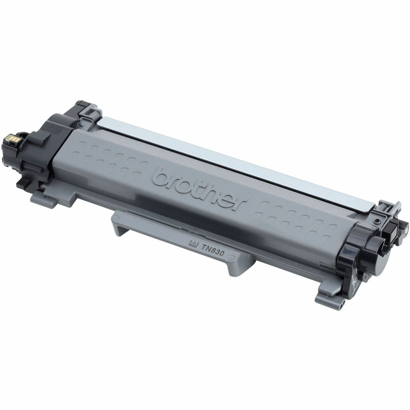 Side view of Brother TN830 toner cartridge highlighting construction quality