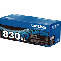 Brother TN830XL high-yield black toner cartridge in blue retail packaging-alternate-image1