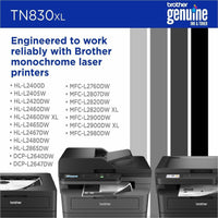 Display of compatible Brother printer models with TN830XL toner cartridge-alternate-image4