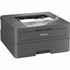 Brother HL-L2400D compact monochrome laser printer in gray color showing front and top view-alternate-image1