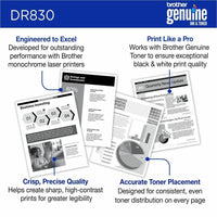 Sample business documents showing print quality of Brother DR830 drum unit-alternate-image6