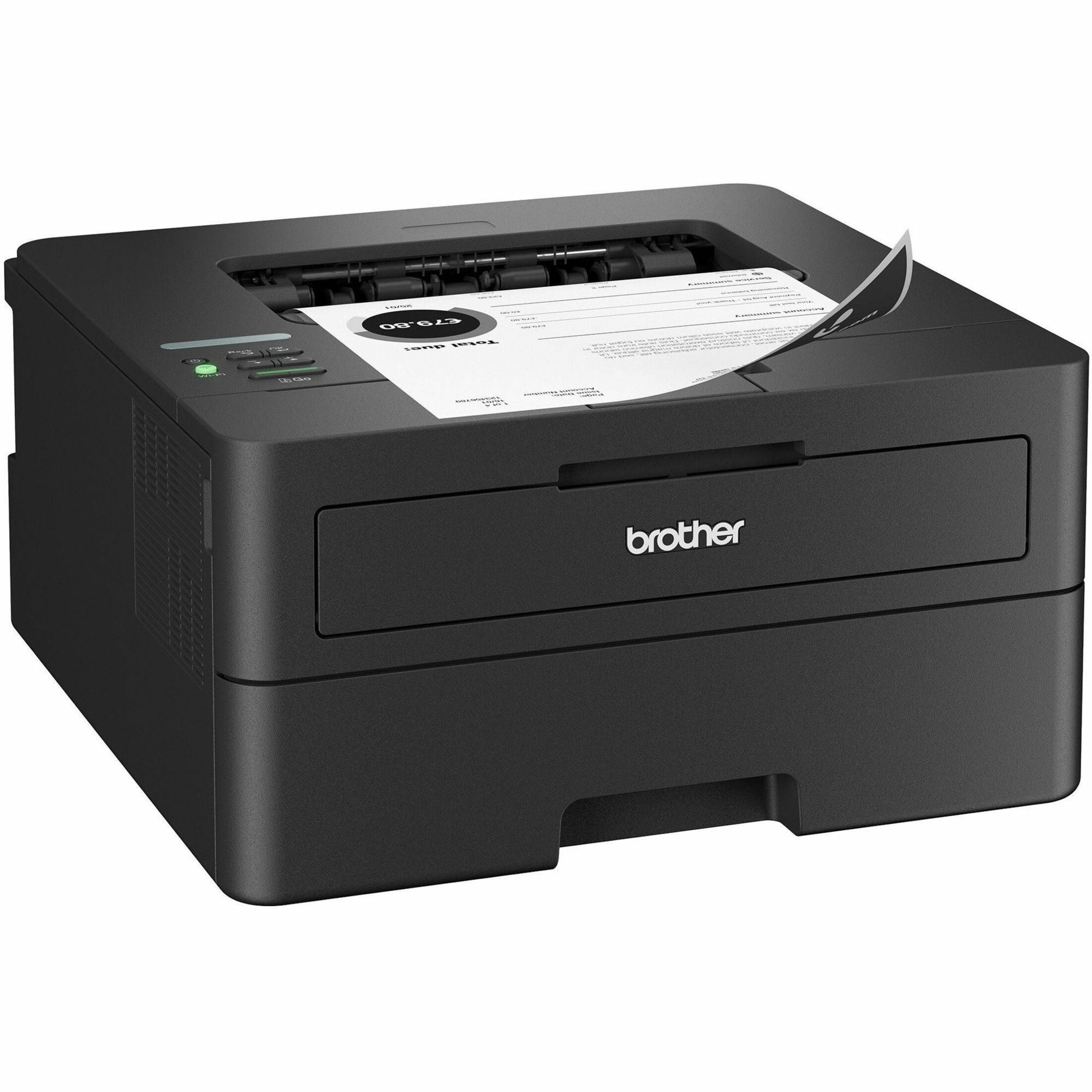 Brother HL-L2460DW Wireless Compact Laser Printer, Monochrome, 36ppm, Automatic Duplex, 250-Sheet Capacity, Mobile Printing, 1200x1200 dpi, Gray - HLL2460DW (1 Year Warranty)