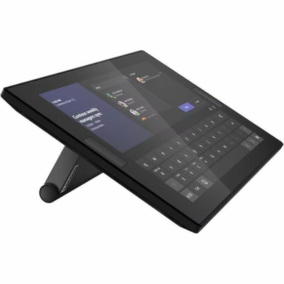 Side view of ThinkSmart Core controller showing adjustable stand and keyboard interface-alternate-image4