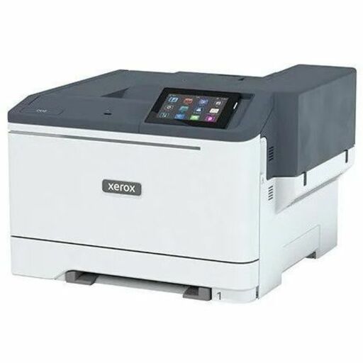 Angled view of Xerox C410 printer showing streamlined design and interface placement-alternate-image2