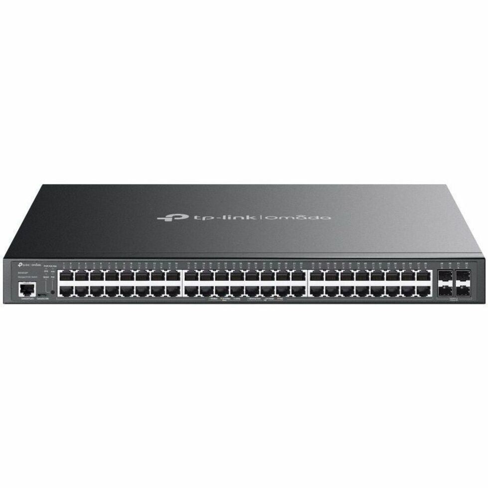 TP-Link Omada 52-Port Gigabit L2+ Managed Ethernet Switch, 48 PoE+ Ports 384W, 4 SFP Slots, SDN Integration, Zero-Touch Provisioning, Static Routing, IPv6 Support - SG3452P (1 Year Warranty)