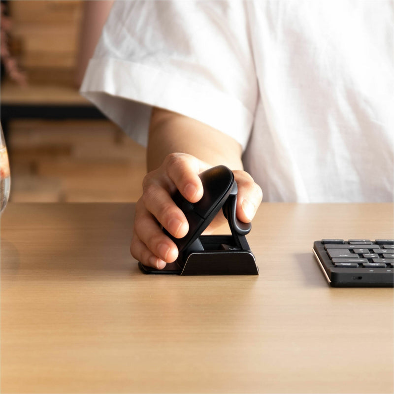 Person demonstrating proper ergonomic grip on the R-Go Twister mouse