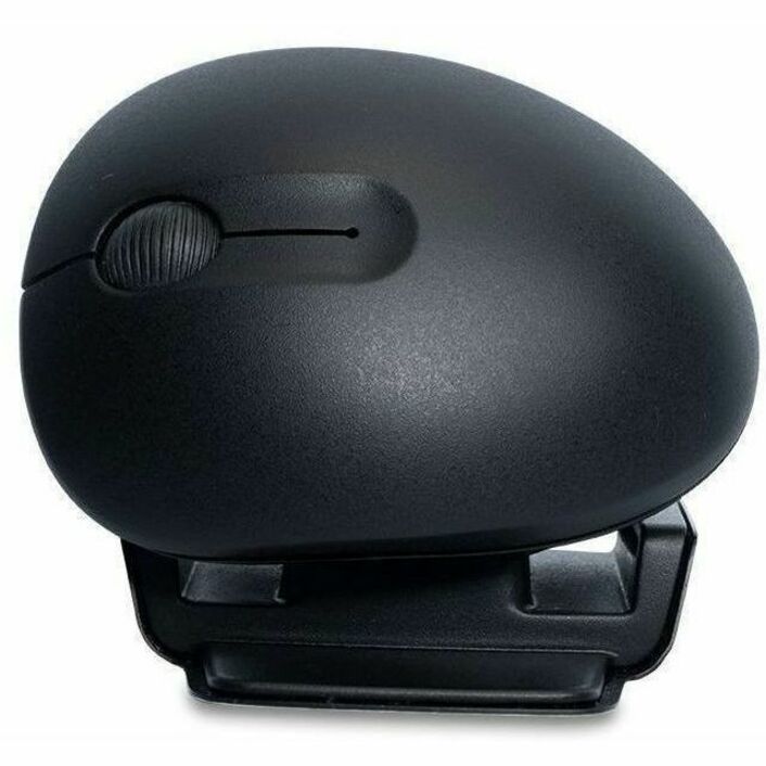 Side view of the R-Go Twister ergonomic mouse showing its distinctive curved design and folding mechanism