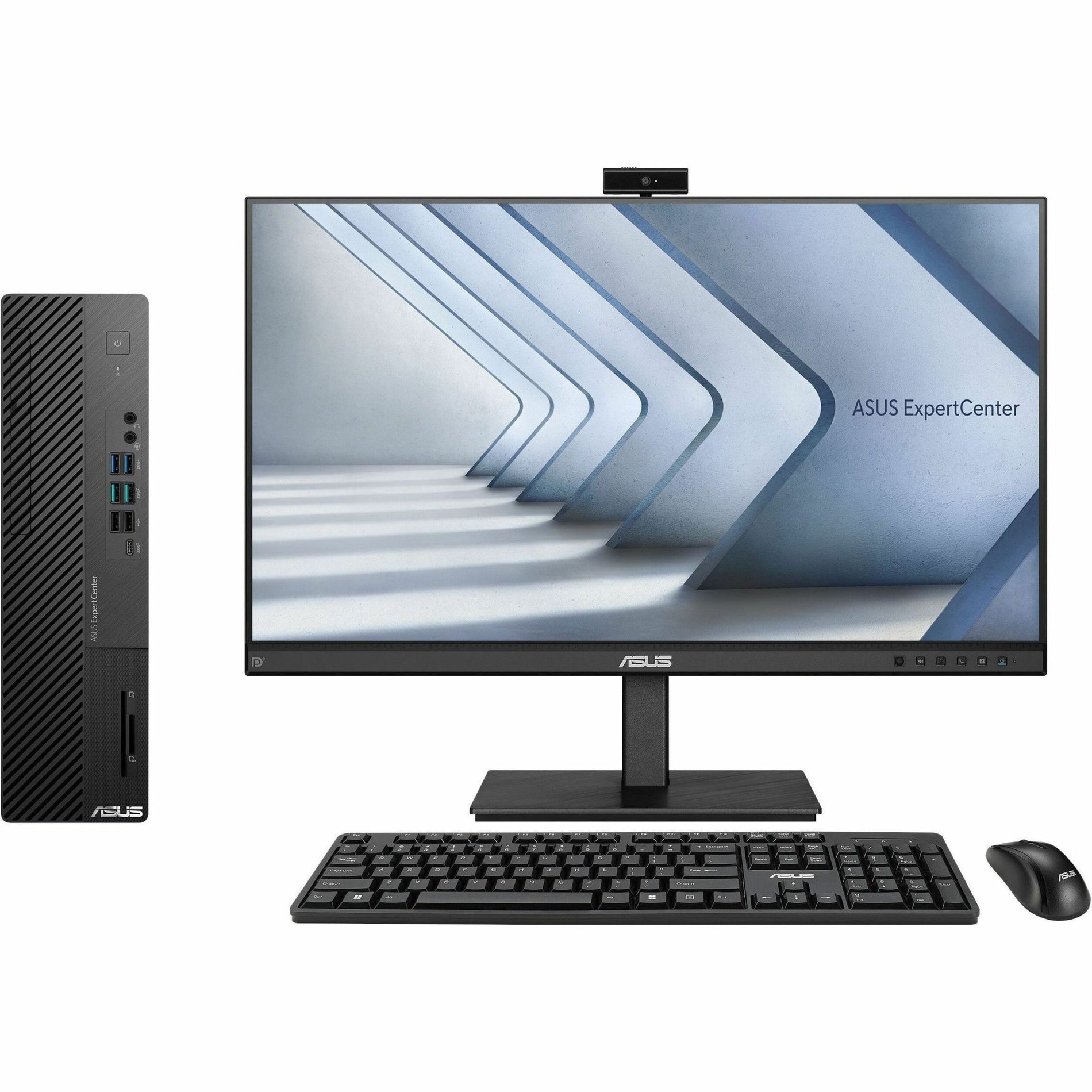 Complete ASUS ExpertCenter D700SE system setup showing integrated design approach-alternate-image9