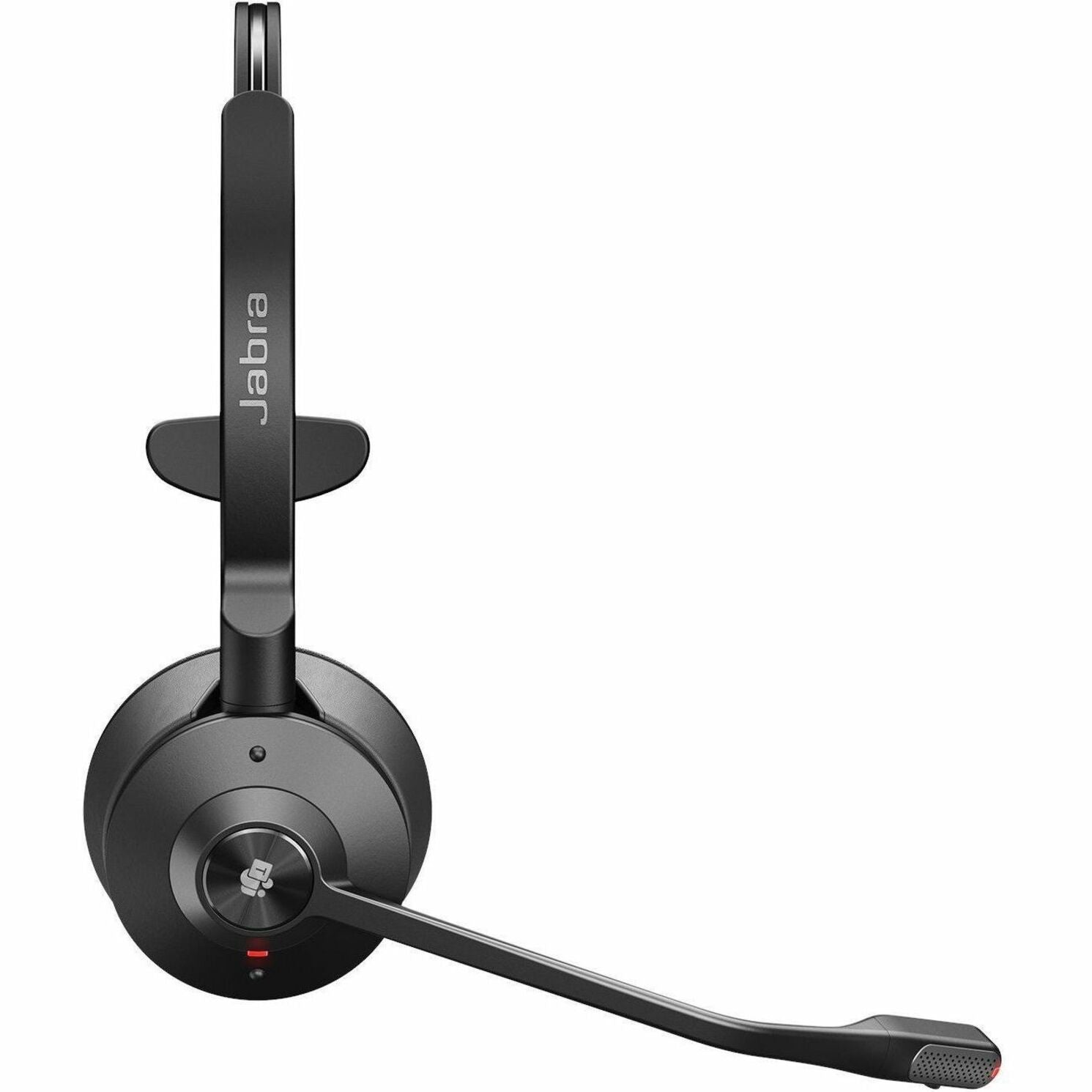 Detailed view of Jabra Engage 55 headset showing premium build quality and integrated controls-alternate-image3