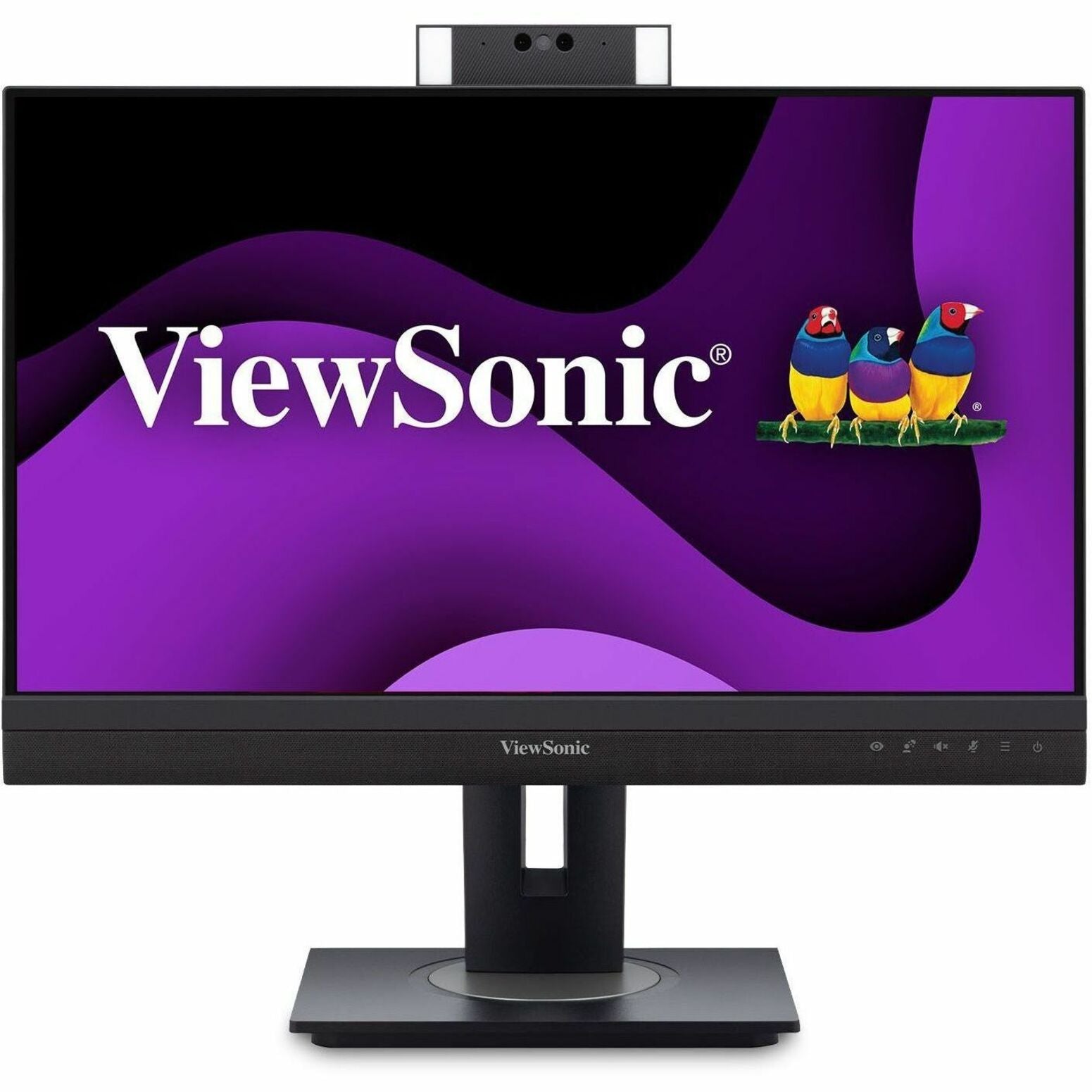 عرض الجهاز المرئي ViewSonic 24IN 1080P للمؤتمرات عبر الفيديو مع كاميرا IR متوافقة مع Windows Hello ، 9 (VG2457V)