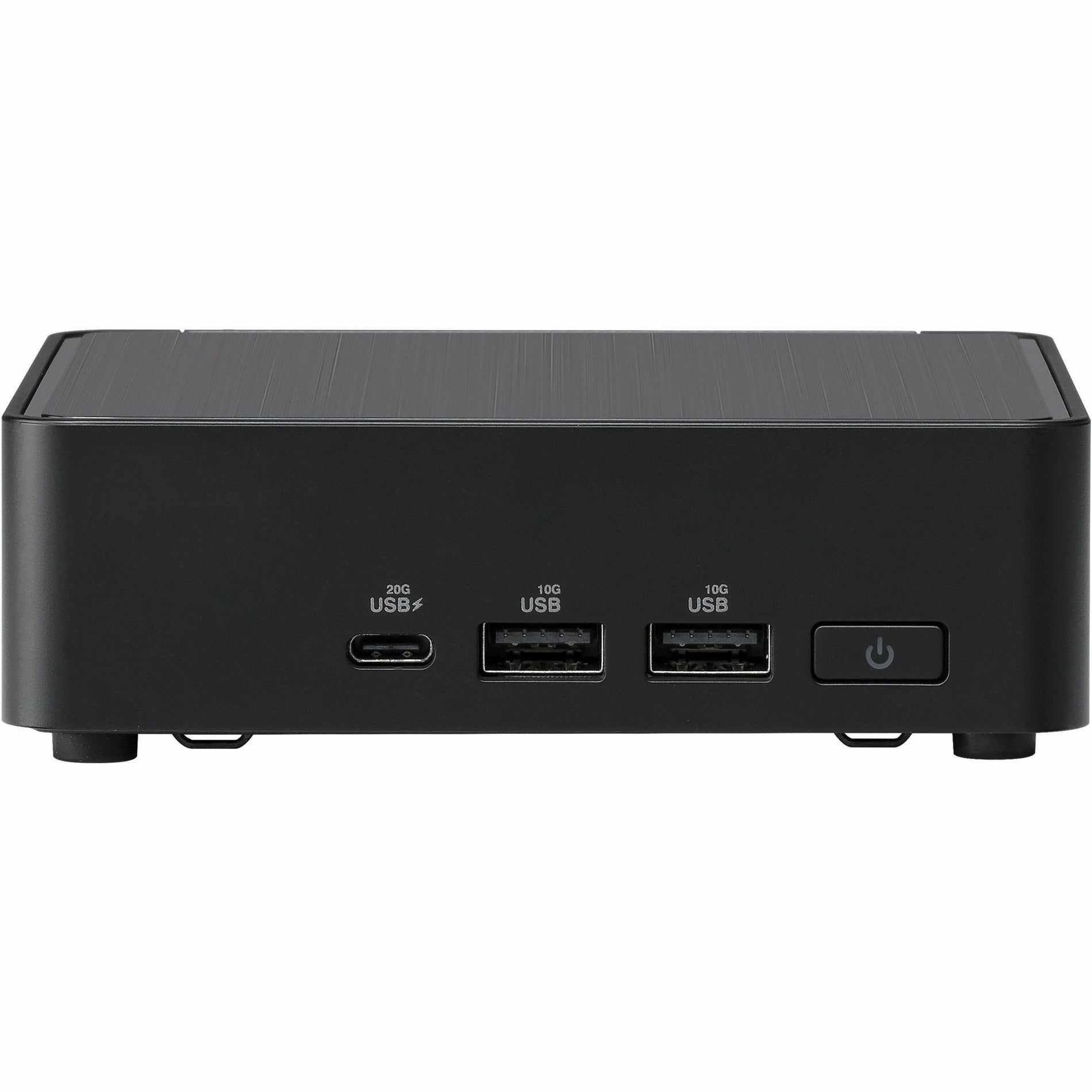 Front view of ASUS NUC 14 Pro showing USB ports and power button-alternate-image1