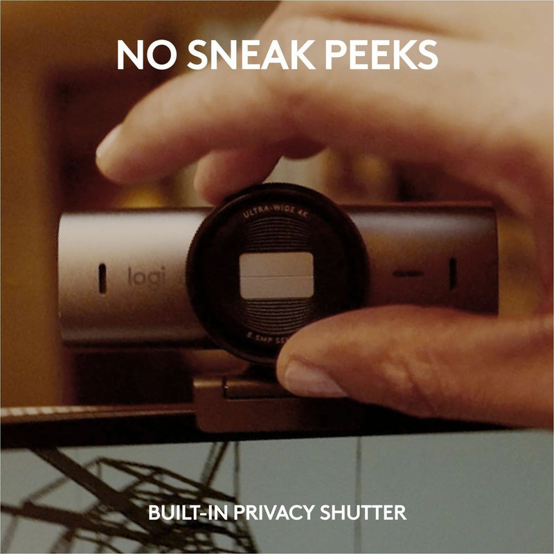 Close-up of MX BRIO's privacy shutter feature